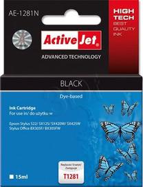 Rašalinio spausdintuvo kasetė ActiveJet Supreme AE-1281N, juoda sp., 15 ml
