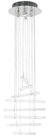 Valgusti rippuv Italux Spyro MD8103-20A3, G4/GU10, 20 x 60 W, läbipaistev v. / kroom v.