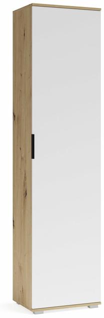 Prieškambario spinta Clif SL-50, ruda/balta, 50 cm x 38 cm x 202.5 cm