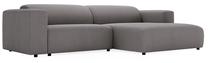 Kampinė sofa Polak Meble Passito, pilka sp., dešininė, 292 x 178 cm x 72 cm