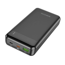 Lādētājs-akumulators (Power bank) Borofone, 20000 mAh, melna krās.
