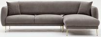Sofa-lova Hanah Home Simena 825BLC2834, pilka sp., dešininė, 133 x 266 cm x 80 cm