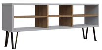 ТВ стол Kalune Design Judd, дубовый цв./белый цв., 25 см x 120 см x 46.6 см