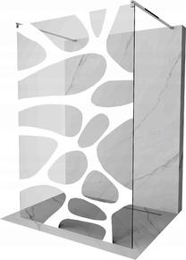 Dušas siena Mexen Kioto 800-140-002-01-97, 140 cm x 200 cm, balta krās./hroma krās./rūdītais