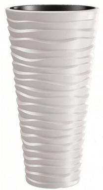 Gėlių vazonas Prosperplast, plastikinis, Ø 34.9 cm, balta sp.