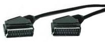 Laidas Gembird CCV-518 SCART, SCART, 1.8 m, juoda sp.
