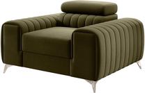 Krėslas Laurence Nube 33, žalia sp., 97 cm x 125 cm x 105 cm