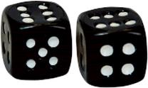 Ventilio dangtelis Weldtite "Dice" Valve Caps BF05044, plastikas, balta sp./juoda sp., 2 vnt.