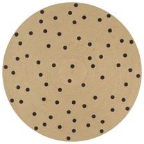 Paklājs VLX Polka Dot 133686, melns krās./brūna krās., 90 cm x 90 cm