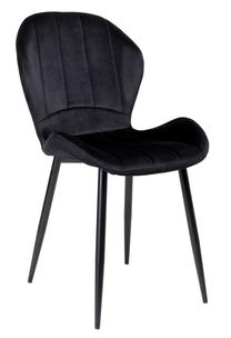 Valgomojo kėdė Shelby Velvet TOH2351, matinė, juoda sp., 46 cm x 41 cm x 88 cm