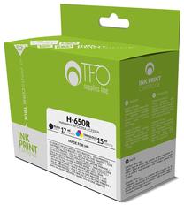 Tintes printera kasetne TFO H-650R Remanufactured, dzeltens krās./melns krās./fuksīna (magenta) krās., 32 ml
