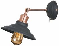 Valgusti seinale GTV Loret+, E27, 1 x 40 W, must v./roosa v. / must v.