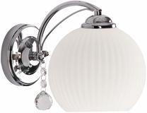 Lampa sienas Candellux Lighting Sandrine 21-52094, E27, 1 x 40 W, balta krās. / sudraba krās.