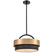 Valgusti rippuv CosmoLight Coburg P04760BR, E14, 4 x 40 W, messing v/must v. / must v., 40 x 25.5 cm