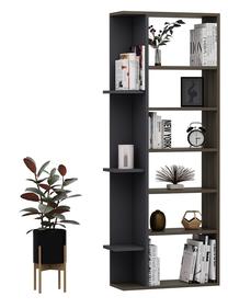 Pastatoma lentyna Kalune Design Twin 492LGM1146, antracito sp./ruda sp., 171.6 cm x 70 cm x 25 cm
