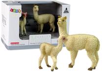 Figūrėlių rinkinys Lean Toys Animal Series Lama 12322, 2 vnt., rusva sp.