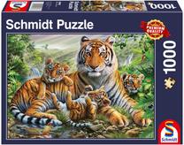 Dėlionė Schmidt Tigers 111090, 49.3 cm x 69.3 cm, 1000 vnt., įvairių spalvų
