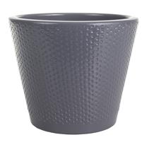 Gėlių vazonas Cermax 21313/CG, keramika, Ø 14 cm, pilka sp.