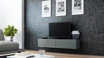 TV staliukas Cama Meble Vigo 140, pilkas, 140 cm x 30 cm x 40 cm