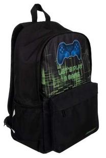 Mokyklinė kuprinė Kruzzel Gamer 24532, juoda sp., 44 cm x 28 cm x 20 cm