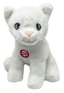 Mīkstā rotaļlieta Tulilo Cat 9300, balta krās., 15 cm