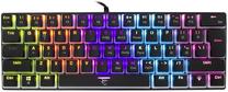 Vadu spēļu tastatūra White Shark Ashiko Red, Angļu (US), melna krās.
