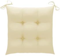 Kėdžių pagalvėlė VLX Fabric 314868, kreminė sp., 40 cm x 40 cm, 6 vnt.