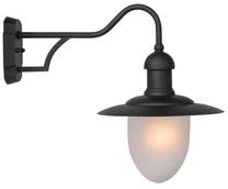Āra sienas lampa Lucide Aruba 11871/01/30, 60W, E27, IP44, melna krās., 44 cm x 36 cm