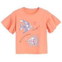T krekls ar īsām piedurknēm vasara, meitenēm Cool Club Maritime CCG2812156, oranža krās., 98 cm