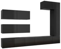 TV staliukas VLX 3079452, juoda sp., 30 cm x 80 cm x 30 cm