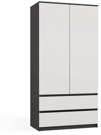 Spinta Malwa SS-90, antracito sp./balta sp., 90 cm x 50 cm x 180 cm