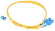 Сетевой кабель Extralink G652D SM Duplex 3mm Patchcord LC/UPC, SC/UPC, 0.5 м, желтый цв.