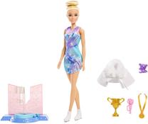 Кукла с аксессуарами Mattel Barbie You Can Be Anything Ice Skating JKB48, 30 см, многоцветный