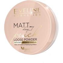 Biri pudra Eveline Matt My Day, šviesiai ruda sp., peach, 6 g