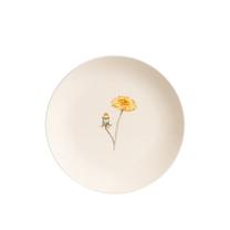 Šķīvis deserta Homla Meadow Flowers, 19 cm x 19 cm, krēmkrāsa