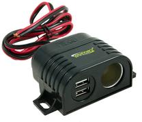 Automobilinis įkroviklis Bottari Linked Multisocket 30208, USB/Cigarette Lighter Socket, juoda sp.