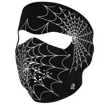 Maska motobraucēja Zanheadgear Spiderweb Glow, balta krās./melna krās.