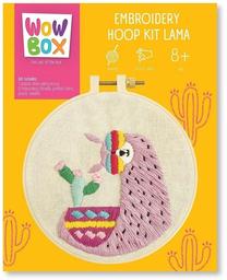 Izšūšanas komplekts Tm Toys Wow Box Lama, balta krās./rozā krās.