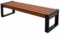 Lauko suoliukas Modern, ruda sp., 190 cm x 61 cm x 46 cm
