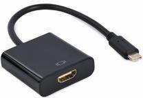 Адаптер Gembird Adapter Cable USB Type-C, HDMI, 0.15 м, черный цв.