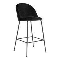 Baro kėdė House Nordic Lausanne, blizgi, juoda sp., 60 cm x 55 cm x 108 cm