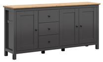 Spintelė Hesen S515-KOM3D3S/10/20-GF/DASN, ąžuolo sp./grafito sp., 199 cm x 44 cm x 96 cm