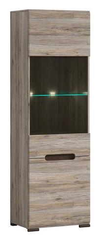 Vitrina REG1W1D, ruda sp., 60 cm x 41 cm x 193 cm