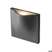 Õue seinavalgusti SLV Vilua S WL, 8.3W, LED, IP54, must v., 12 cm x 12 cm
