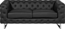 Sofa Beliani Vissland, juoda sp., 172 x 87 cm x 71 cm