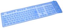 Laidinė kompiuterio klaviatūra Gembird KB-109FEL1-BL, EN, mėlyna sp.