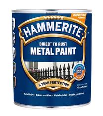 Emaliniai dažai, metalo konkstrukcijoms, apsaugant nuo korozijos Hammerite Smooth, blizgus, 0.75 l, tamsiai žalia sp.