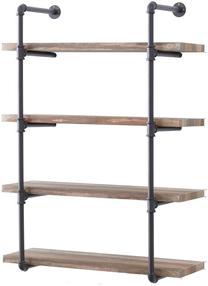 Sieninė lentyna Kalune Design Boru 106, juoda sp./riešuto sp., 70 cm x 14 cm x 60 cm