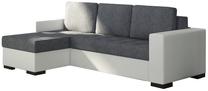 Kampinė sofa Newark Sawana 05, Soft 17, balta sp./tamsiai pilka sp., 150 x 237 cm x 90 cm