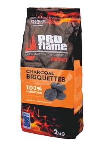 Briketai PRO FLAME, kietmedis, 2 kg